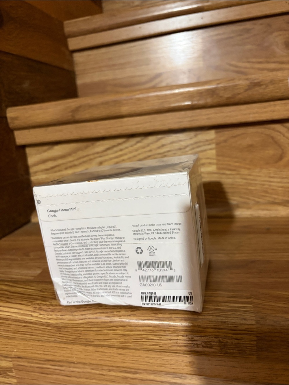 google Home Mini - Chalk (Light Gray) - Picture 5 of 7